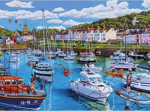 Artwork: Aberaeron, Cardigan Bay – 1000 Piece Jigsaw Puzzle (Gibsons)