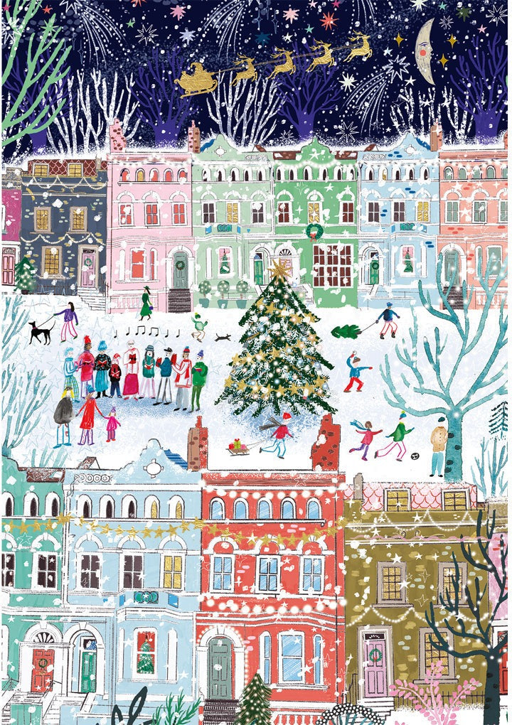 Artwork: Christmas in London by Emma Frances Grant – 3 x 500 Piece Jigsaw Puzzles (Gibsons)