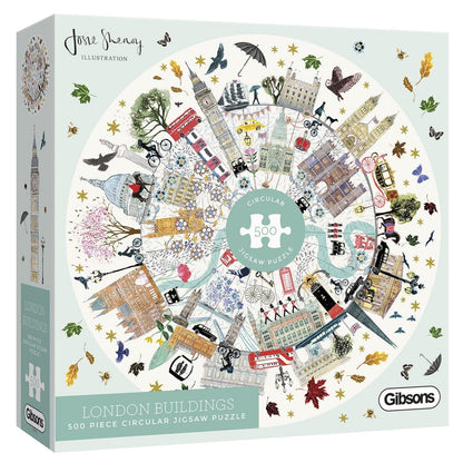 Gibsons - London Buildings - 500 Piece Jigsaw Puzzle