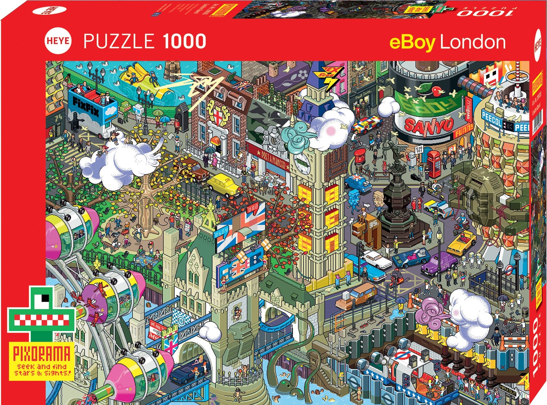 Eboy - London Quest - 1000 Piece Jigsaw Puzzle (Heye)