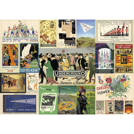Gibsons - TFL Heritage Posters - 500 Piece Jigsaw Puzzle