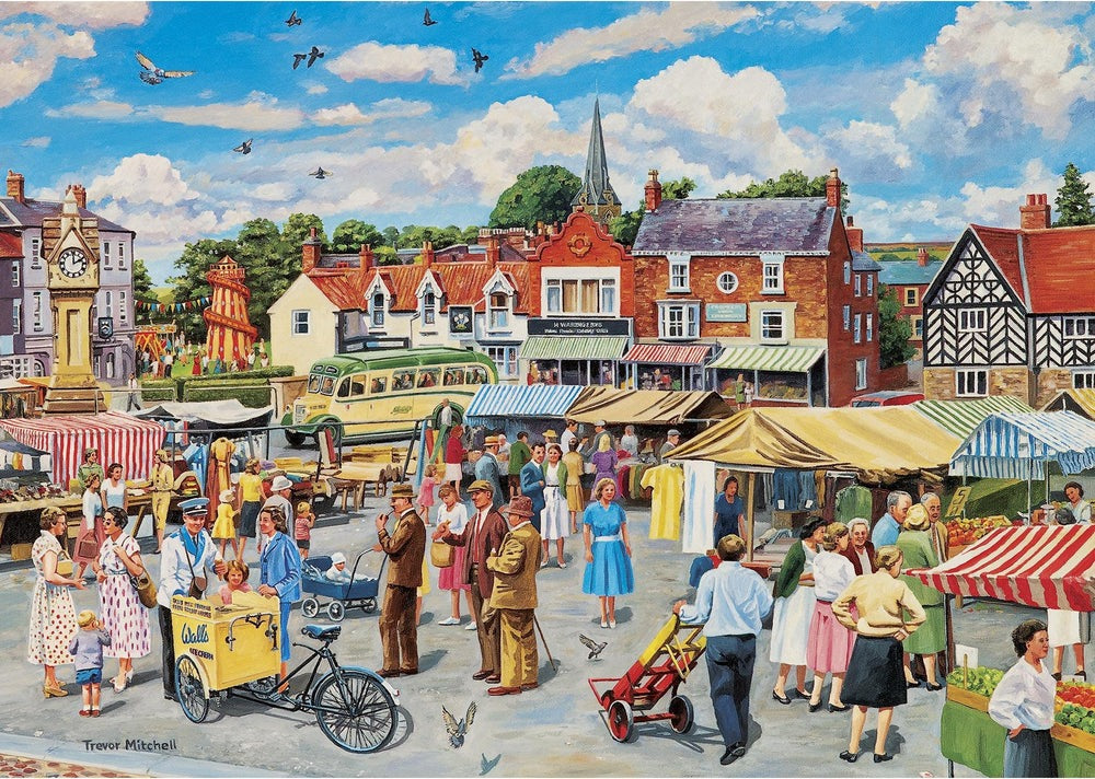 Artwork, puzzle 1 of 4: Stop Me & Buy One – 4 x 500 Piece Jigsaw Puzzles (Gibsons)