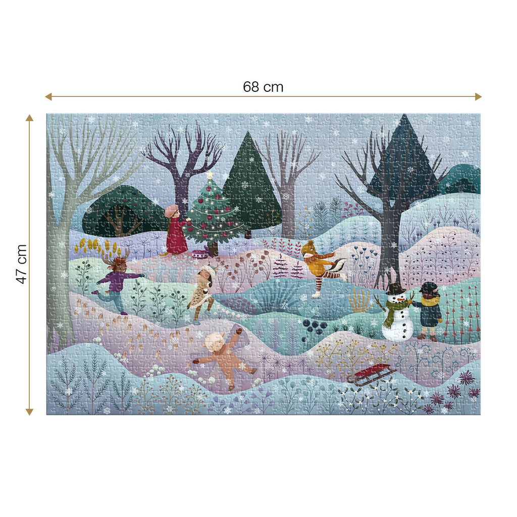 Magic Forest, Winter – 1000 Piece Jigsaw Puzzle (Roovi)