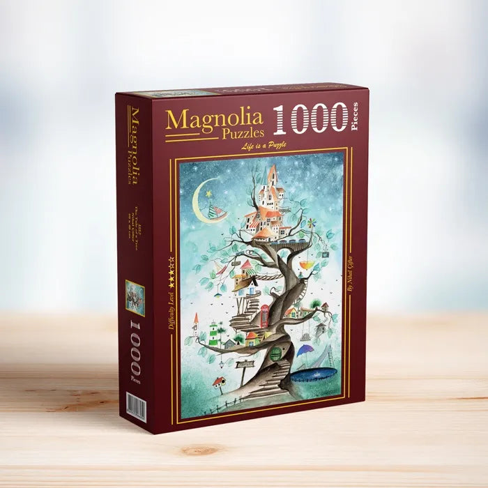 The Tale of a Tree by Nihal Çifter - 1000 Piece Jigsaw Puzzle (Magnolia Puzzles)