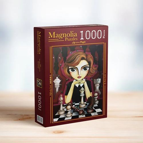 The Queen's Gambit by Romi Lerda - 1000 Piece Jigsaw Puzzle (Magnolia Puzzles) - Completed Puzzle