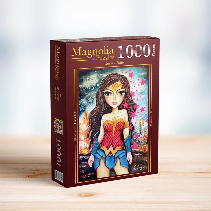 Wonder Woman by Romi Lerda - 1000 Piece Jigsaw Puzzle (Magnolia Puzzles)