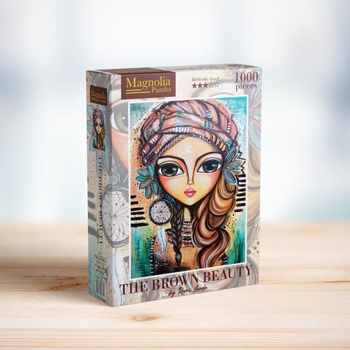 The Brown Beauty by Romi Lerda - 1000 Piece Jigsaw Puzzle (Magnolia Puzzles) - Completed Puzzle