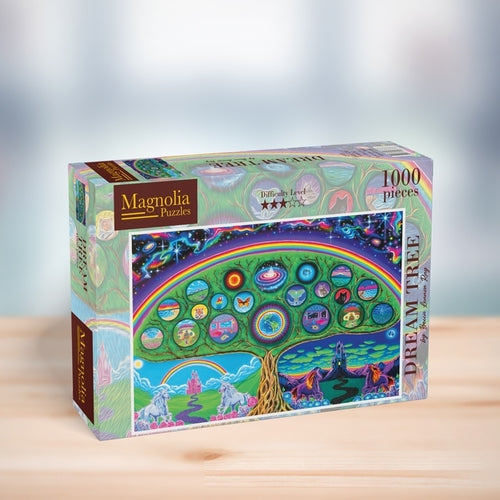 Dream Tree by Becca Lennon Ray - 1000 Piece Jigsaw Puzzle (Magnolia Puzzles) - Completed Puzzle