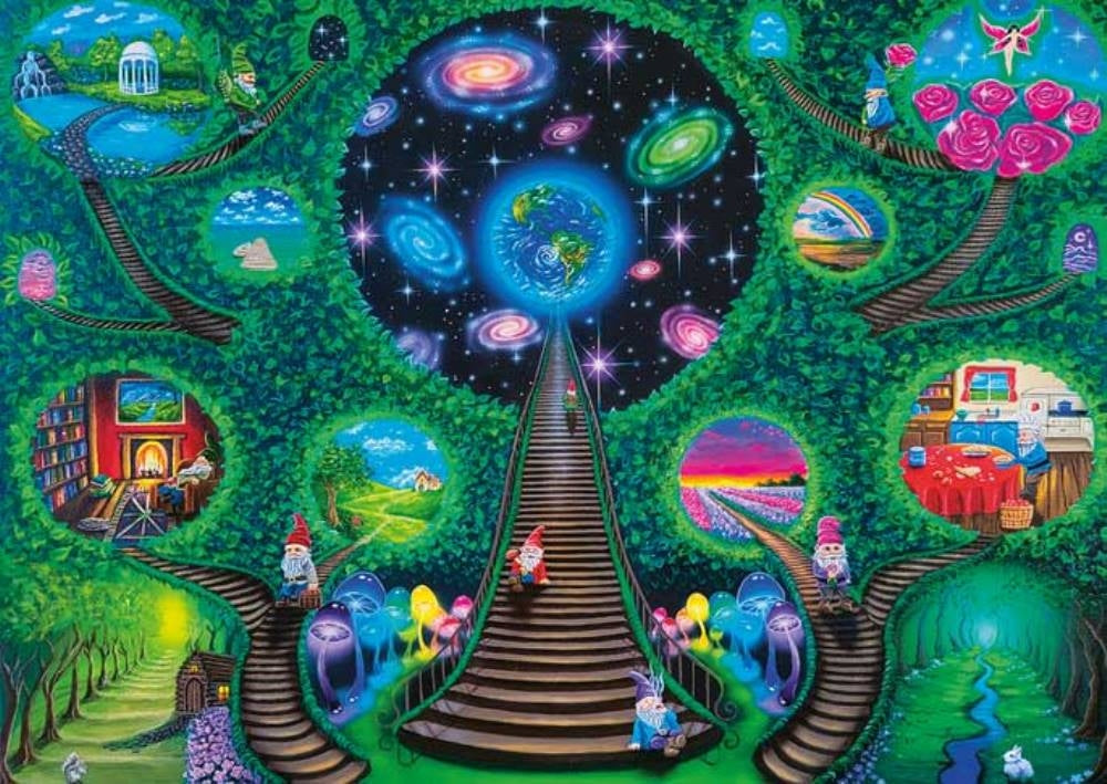 Gnomes World by Becca Lennon Ray - 1000 Piece Jigsaw Puzzle (Magnolia Puzzles)