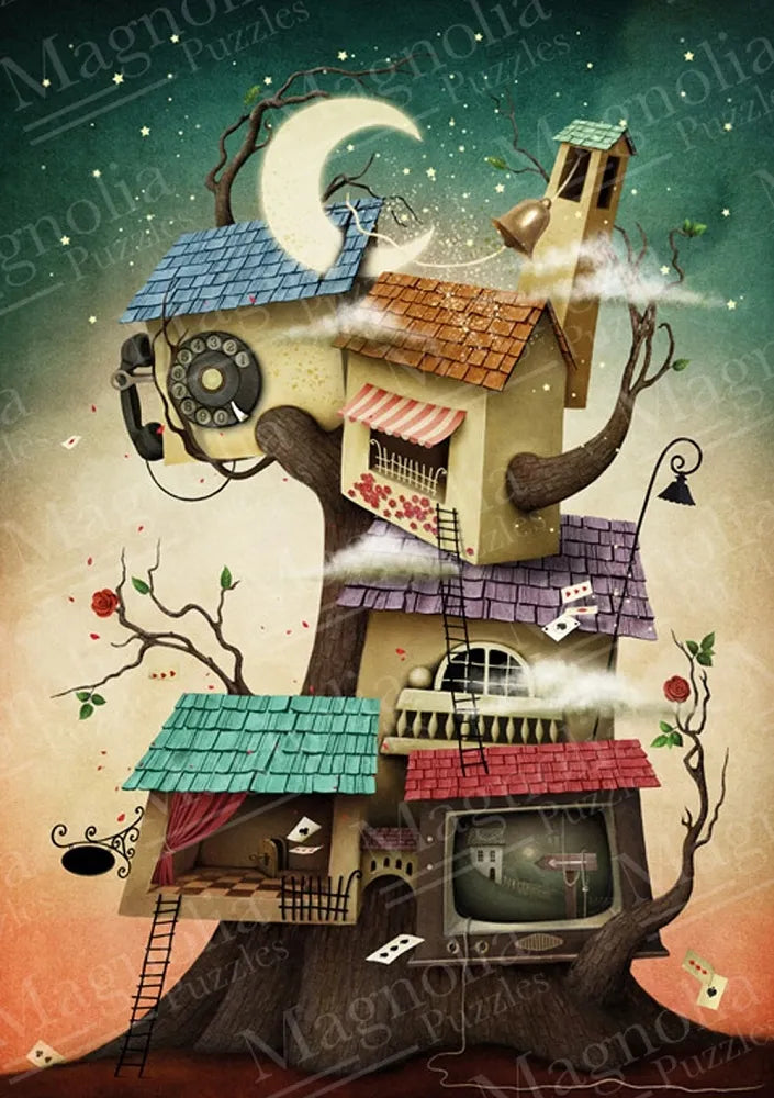 House on the Tree - 1000 Piece Jigsaw Puzzle (Magnolia Puzzles)