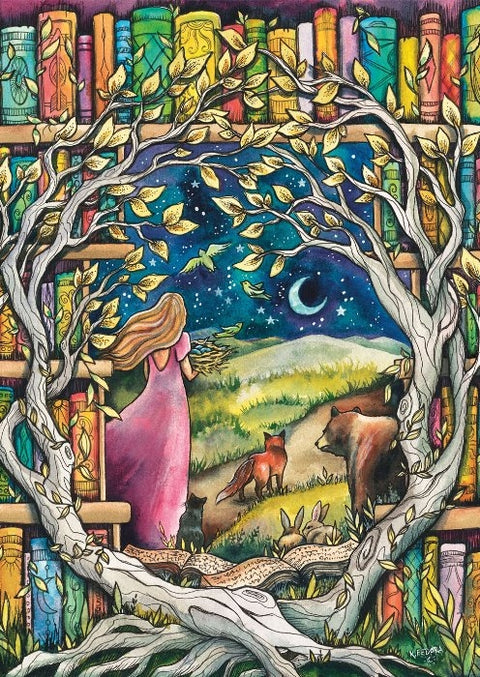 Artwork: Magnolia Puzzles "Life as a Purple" Finding Dreamland - 1000 Piece Jigsaw Puzzle (Magnolia)