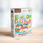 Beach Huts by Olivia Gibbs - 1023 Piece Jigsaw Puzzle (Magnolia Puzzles)