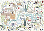 Map of London – 1000 Piece Jigsaw Puzzle (Gibsons)