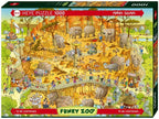 African Habitat by Marino Degano – 1000 Piece Jigsaw Puzzle (Heye Funky Zoo Series)