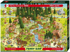 Habitat from the Black Forest by Marino Degano – 1000 Piece Jigsaw Puzzle (Heye Funky Zoo Series)