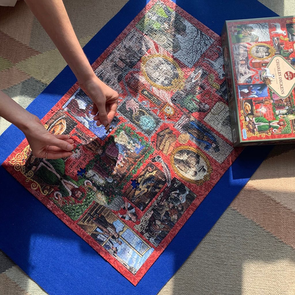 In use: The Puzzle Roll – 1000 Piece Jigsaw Puzzle (Gibsons)