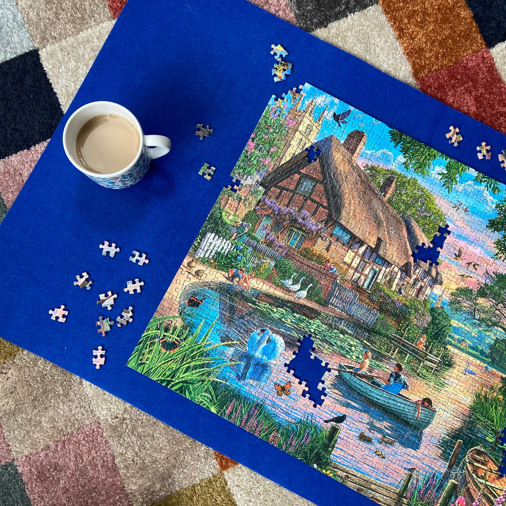 In use: The Puzzle Roll – 1000 Piece Jigsaw Puzzle (Gibsons)