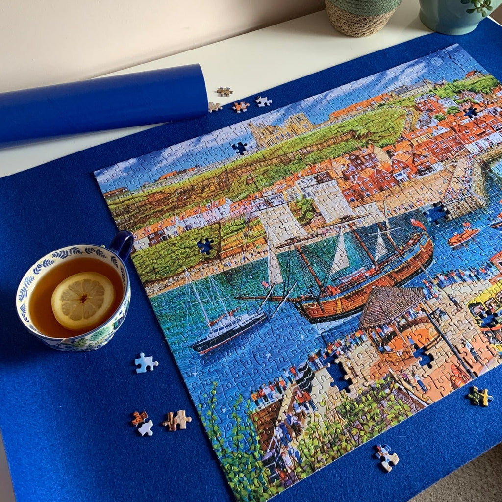 In use: The Puzzle Roll – 1000 Piece Jigsaw Puzzle (Gibsons)