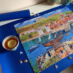 In use: The Puzzle Roll – 1000 Piece Jigsaw Puzzle (Gibsons)