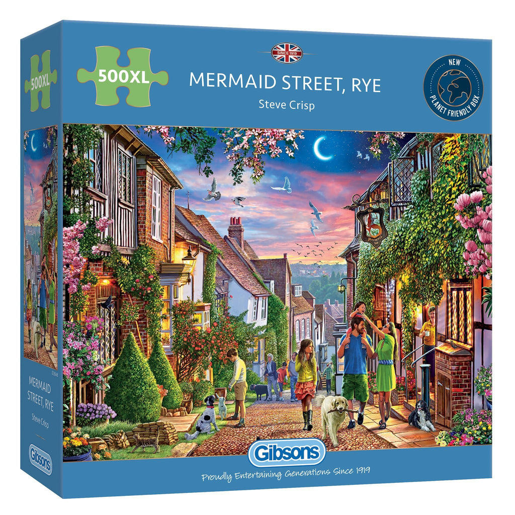 Mermaid Street, Rye – 500 XL Piece Jigsaw Puzzle (Gibsons)