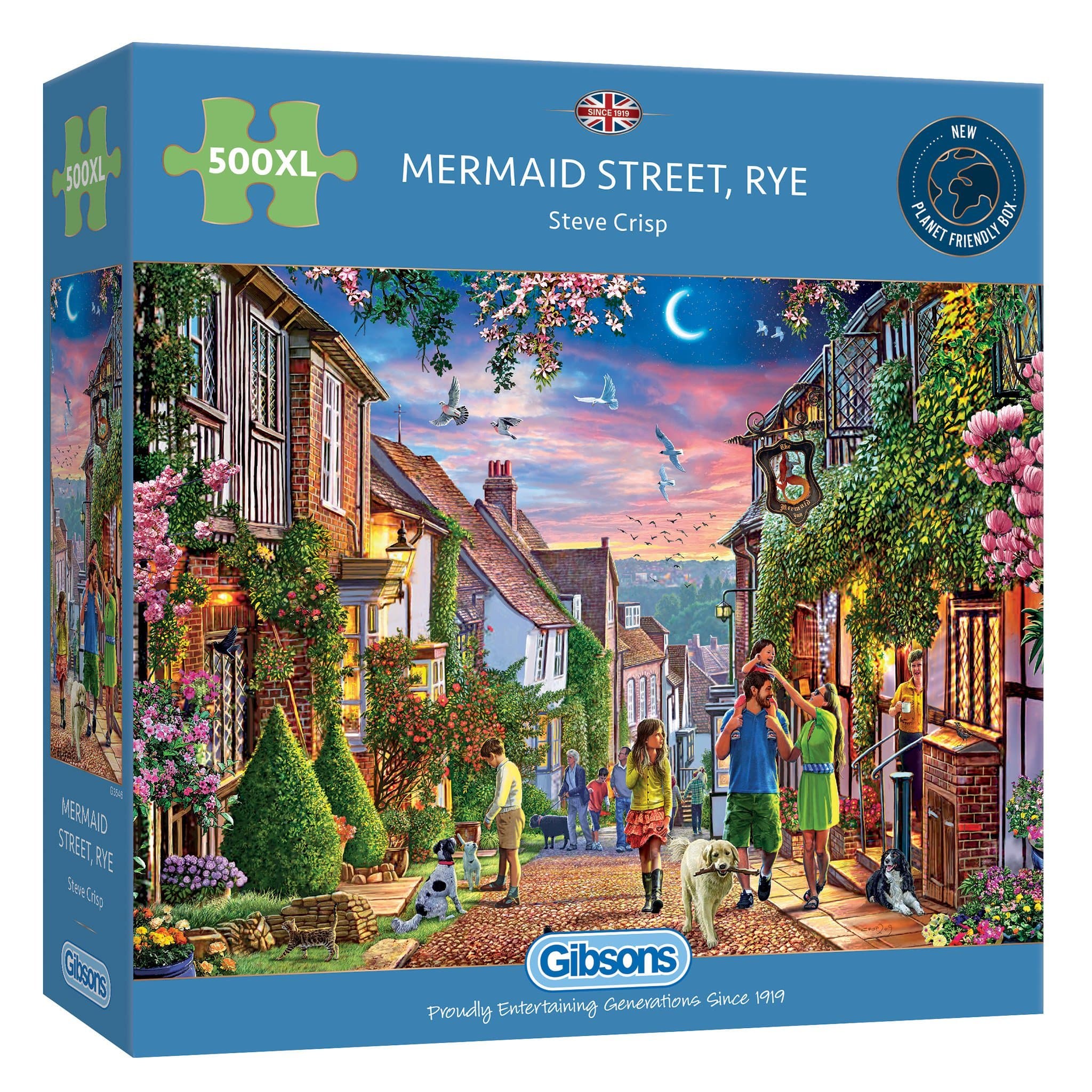 Mermaid Street, Rye – 500 XL Piece Jigsaw Puzzle (Gibsons)