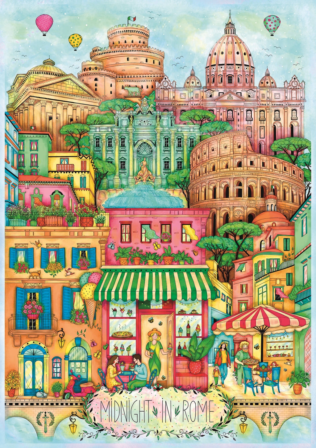 Midnight In Rome by Madalina Tantareanu - 1000 Piece Jigsaw Puzzle (Trefl)
