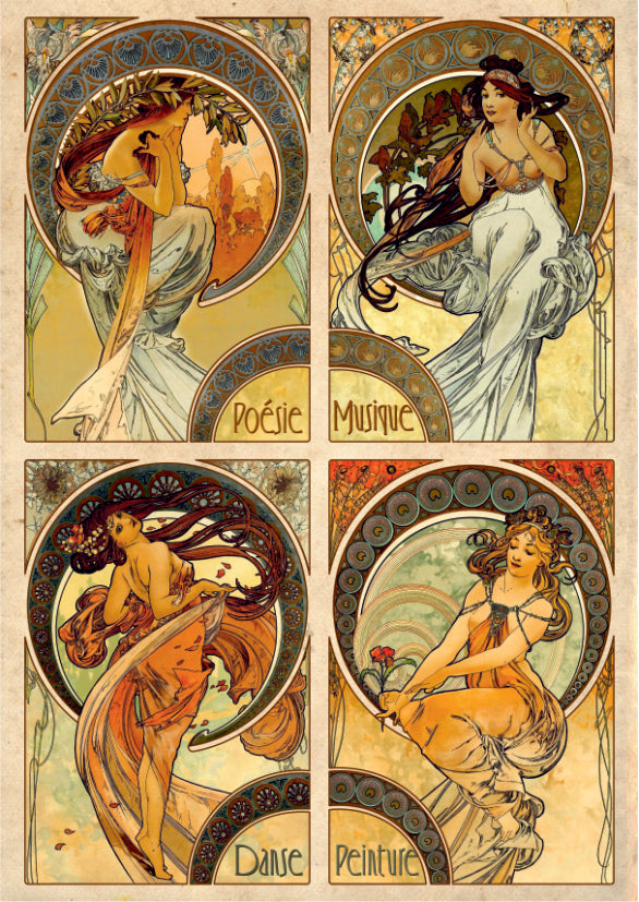 Arts by Alphonse Mucha – 1000 Piece Jigsaw Puzzle (Dtoys)