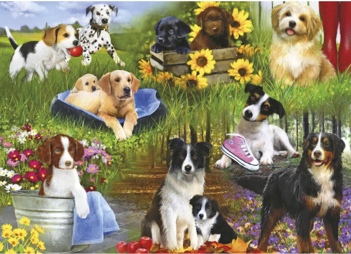 Artwork: Dogs – 12 Piece Jigsaw Puzzle (Gibsons)