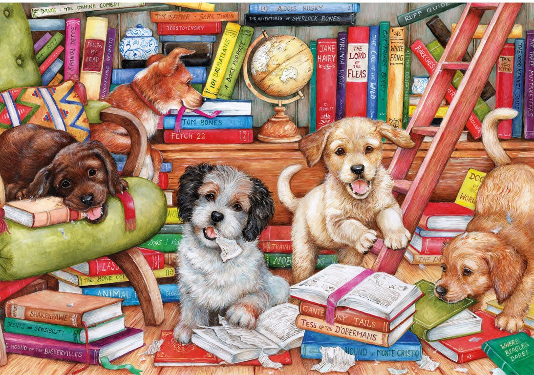 Artwork: Shaggy Dog Story by Debbie Cook - 100XXL Piece Jigsaw Puzzle (Gibsons)
