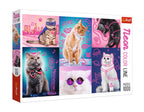 Neon Color Line, Cats – 1000 Piece Jigsaw Puzzle (Trefl)