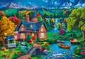 Colourful House near the Lake - 1000 Piece Jigsaw Puzzle (Bluebird)