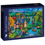 Colourful House near the Lake - 1000 Piece Jigsaw Puzzle (Bluebird)