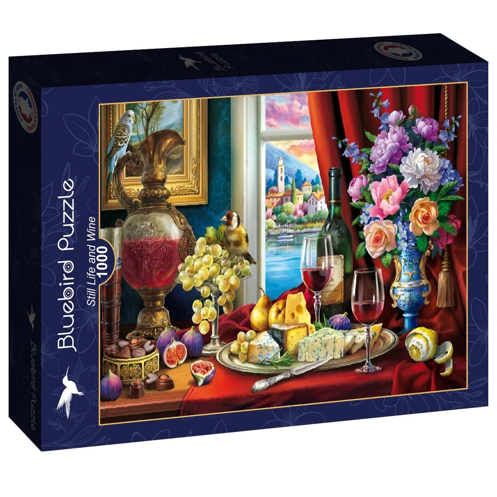 Still Life and Wine - 1000 Piece Jigsaw Puzzle (Bluebird)