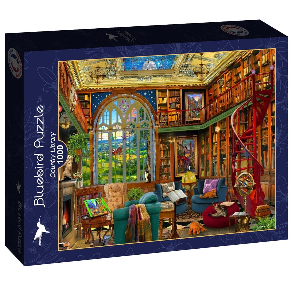 Country Library - 1000 Piece Jigsaw Puzzle (Bluebird)