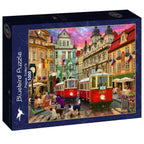 Prague Trolley's - 1000 Piece Jigsaw Puzzle (Bluebird)