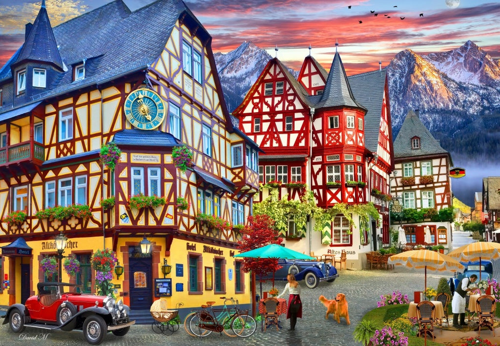 Bacharach, Rhine Valley - 1000 Piece Jigsaw Puzzle (Bluebird)