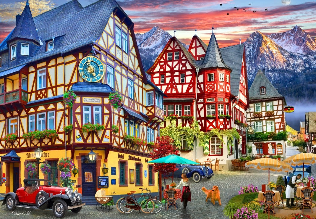 Bacharach, Rhine Valley - 1000 Piece Jigsaw Puzzle (Bluebird)