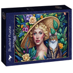 The Woman and the Cat - 1000 Piece Jigsaw Puzzle (Bluebird)