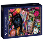 Crafty Cats - 1000 Piece Jigsaw Puzzle (Bluebird)
