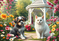 Companions in the Garden - 1000 Piece Jigsaw Puzzle (Bluebird)