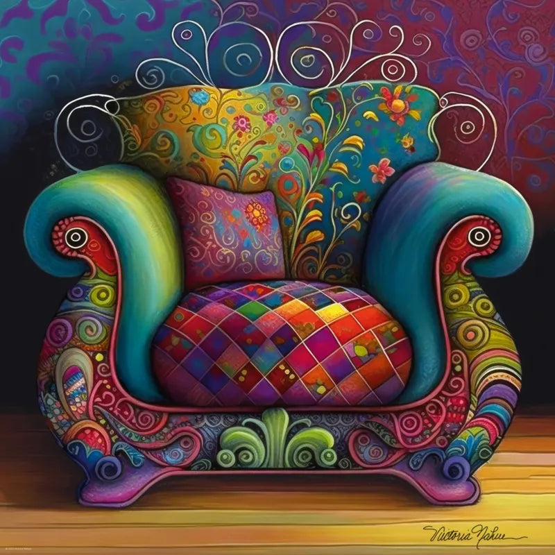 Relax ! - Lounge Chair by Victoria Nahum - 1000 Piece Jigsaw Puzzle (Heye)