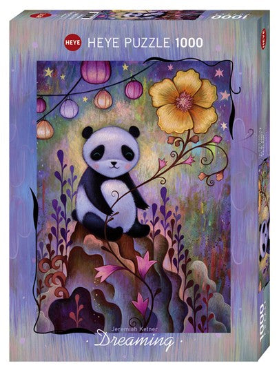 Panda Naps by Jeremiah Ketner – 1000 Piece Jigsaw Puzzle (Heye Dreaming Collection) - Completed Puzzle