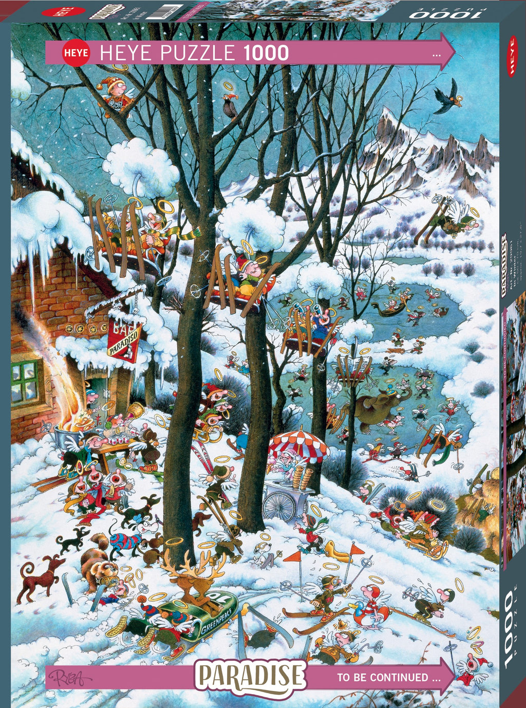 Paradise in Winter by Michael Ryba – 1000 Piece Jigsaw Puzzle (Heye)