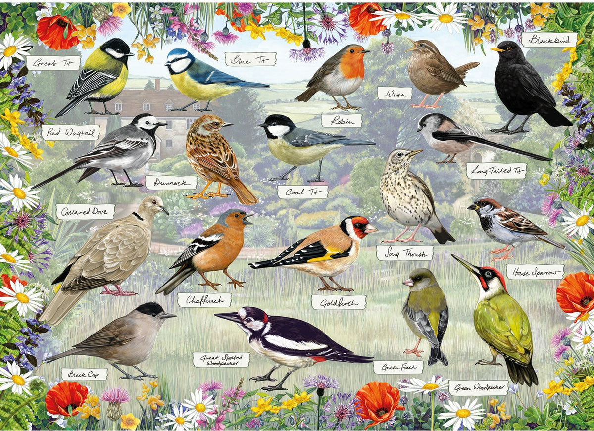 Artwork: RSPB: Blissful Birds - 1000 Piece Jigsaw Puzzle (Gibsons)