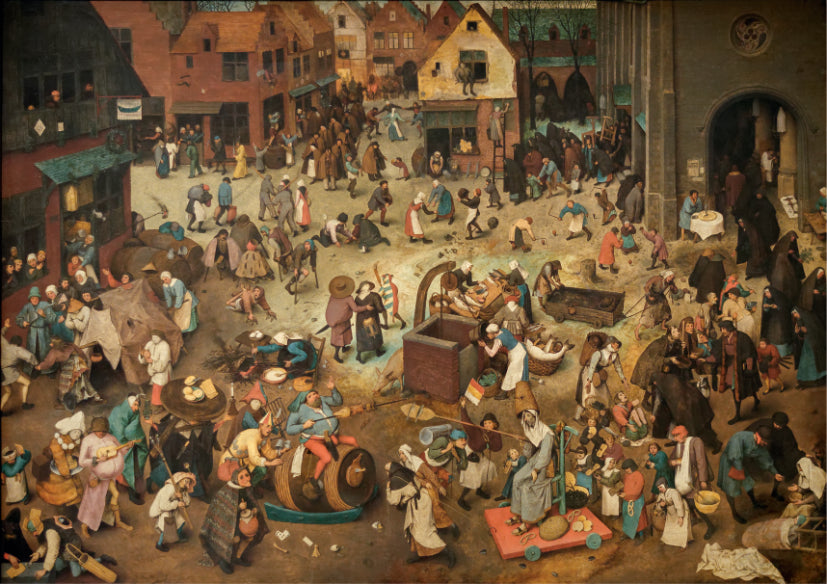 The Fight Between Carnival and Lent by Pieter Brueghel the Elder – 1000 Piece Jigsaw Puzzle (Dtoys)