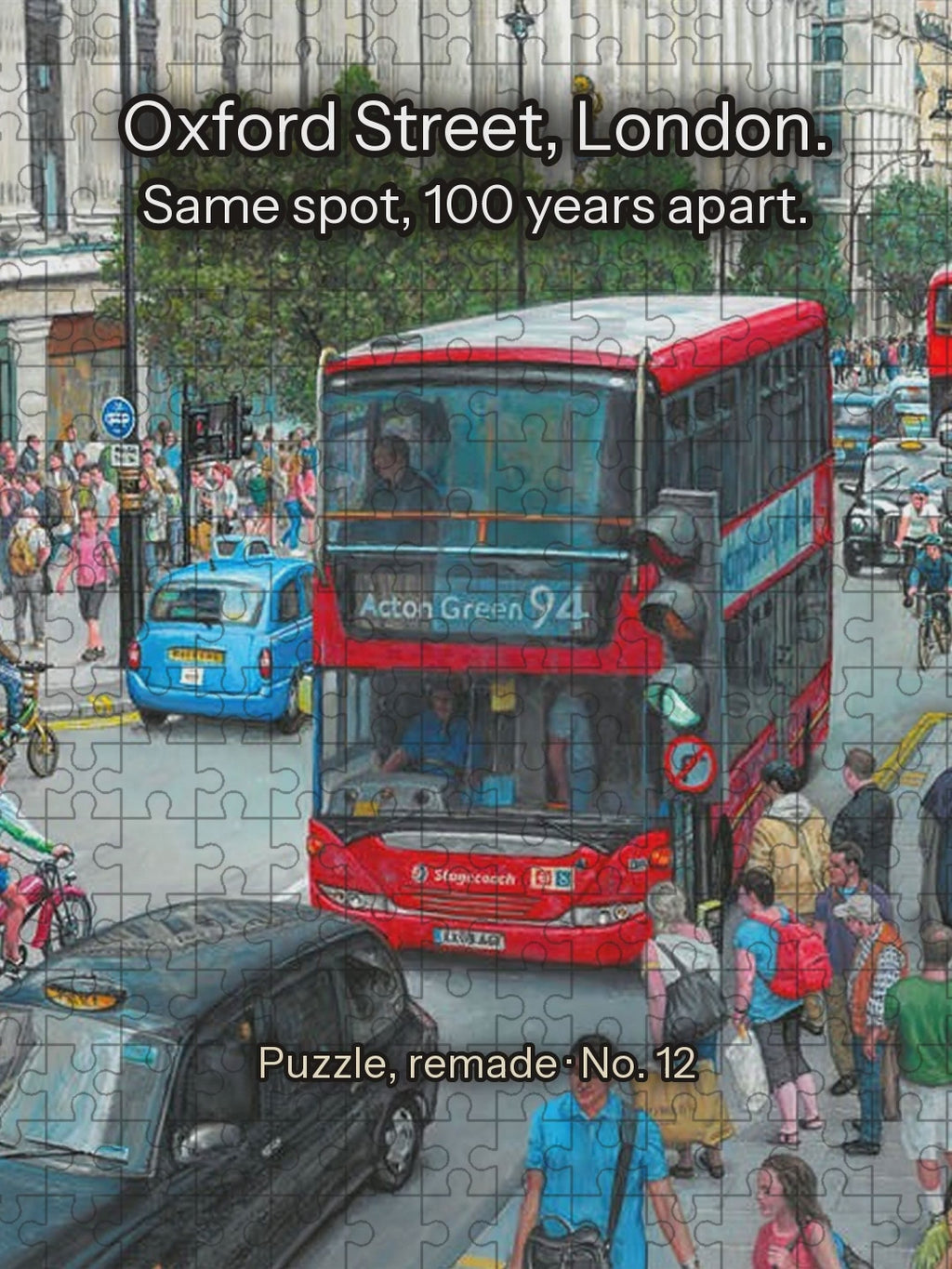 Short film: Oxford Street Through the Decades by Bryan Evans - 1000 Piece Jigsaw Puzzle (Gibsons)