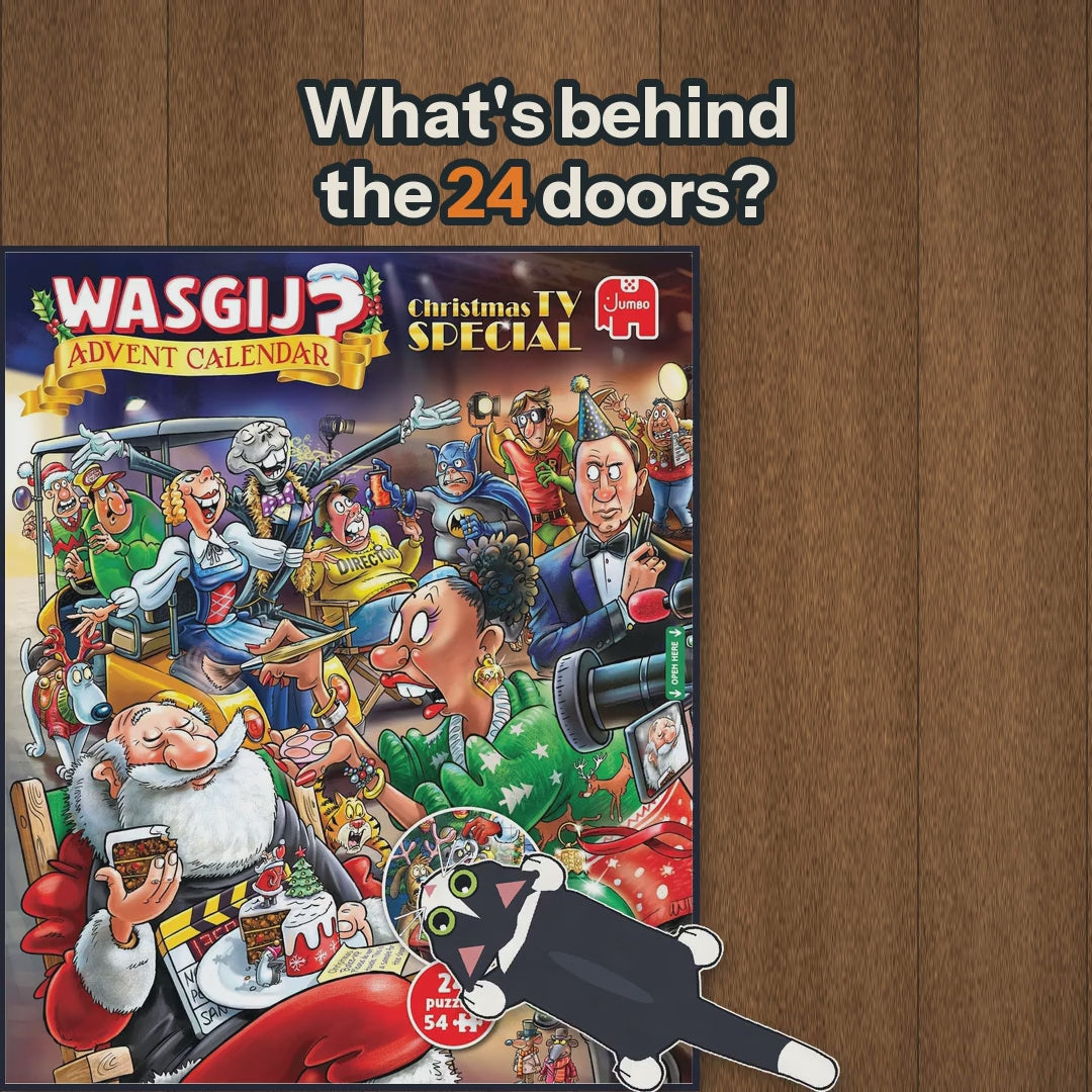 Short film: Wasgij Advent Calendar 2026: Christmas TV Special – 24 x 54 Piece Jigsaw Puzzles (Wasgij)