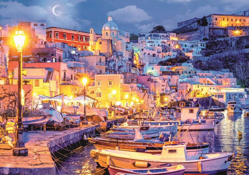 Procida island by night, Italy – 1000 Piece Jigsaw Puzzle (Trefl)