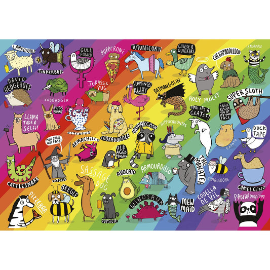 Gibsons - Punimals - 500 Piece Jigsaw Puzzle