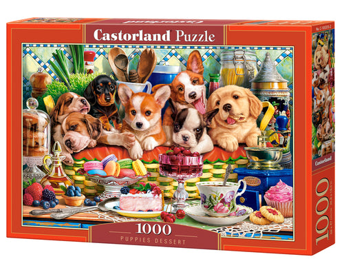 Puppies Dessert - 1000 Piece Jigsaw Puzzle (Castorland)